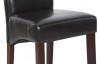 Jedálenska stolička Lenox, hnedá ekokoža