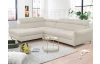 22 / 5 000 Rohová sedacia súprava Othello, svetlo béžová látka, ľavý roh