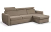 Rohová sedacia súprava Mistic, svetlo hnedá látka