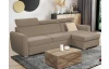 Rohová sedacia súprava Mistic, svetlo hnedá látka