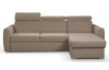 Rohová sedacia súprava Mistic, svetlo hnedá látka