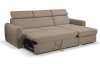 Rohová sedacia súprava Mistic, svetlo hnedá látka