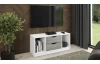 TV stolík Sten 100 cm, biely/šedý beton