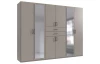 Šatníková skriňa so zrkadlami Düsseldorf, 270 cm, šedá sahara