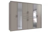 Šatníková skriňa so zrkadlami Düsseldorf, 270 cm, šedá sahara