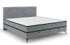 Posteľ Parana 160x200 cm, svetlo šedá zamatová látka