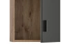Závesná kúpeľňová skrinka Grado, dub nox/šedá