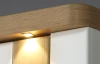 Komoda so zásuvkami Tuluza 163 cm, biely lesk/dub artisan