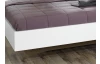 Posteľ s nočnými stolíkmi Burano 160x200 cm, biela/fialová