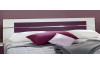 Posteľ s nočnými stolíkmi Burano 160x200 cm, biela/fialová