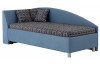 Rohová posteľ Andrew ľavá 90x200 cm, modrá
