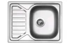 Nerezový drez s odkvapom Sinks Okio 650 V, matný