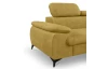 Rohová sedacia súprava Scala, žltá látka, pravý roh