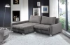 Rohová sedacia súprava Kevin, popolavá šedá látka, ľavý roh