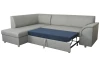 Rohová sedacia súprava Bernett, svetlo šedá tkanina, ľavý roh