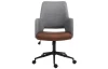Kancelárske kreslo Timian, svetlo šedá/hnedá