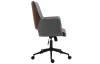 Kancelárske kreslo Timian, svetlo šedá/hnedá