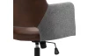 Kancelárske kreslo Timian, svetlo šedá/hnedá