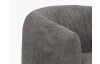 Otočné kreslo Alken, dymovo šedá látka