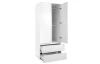Šatníková skriňa Image, 80 cm, biela