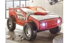 Detská posteľ Jeep 90x200 cm, červené závodné auto
