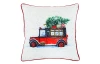 Obliečka na vankúš Vianočné auto, 45x45 cm