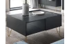 Konferenčný stolík so zásuvkami Harmony, čierny/čierny mramor
