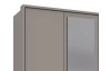 Paspartový rám k šatníkovej skrini Düsseldorf, 273 cm, šedá sahara