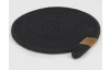 Podložka pod hrniec LifeStyle 20 cm, čierna bavlna