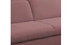 Rohová sedacia súprava Glow, tmavo ružová látka, pravý roh