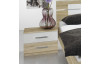Posteľ s nočnými stolíkmi Burano 160x200 cm, dub sonoma/biela
