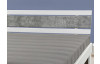 Posteľ Rhone 140x200 cm, biela/šedý betón