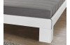 Posteľ Rhone 140x200 cm, biela/šedý betón