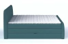 Posteľ boxspring Fresco 180x200 cm, petrolejová látka