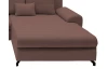 Rohová sedacia súprava Yoko, hnedá látka