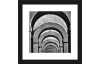 Rámovaný obraz Klenby 20x20 cm, čiernobiele