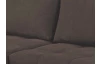 Rohová sedacia súprava Kevin, tmavo hnedá látka,ľavý roh