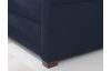 Rohová sedacia súprava Harris,  námornícka modrá látka, ľavý roh