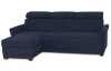 Rohová sedacia súprava Harris,  námornícka modrá látka, ľavý roh