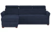 Rohová sedacia súprava Harris,  námornícka modrá látka, ľavý roh