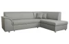 Rohová sedacia súprava Bernett,  svetlo šedá tkanina, pravý roh