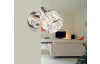 Nástenná lampa Kris, sklenený krištáľ