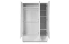 Šatníková skriňa Image, 122 cm, biela