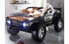 Detská posteľ Jeep 90x200 cm, čierne závodné auto