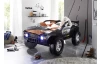 Detská posteľ Jeep 90x200 cm, čierne závodné auto
