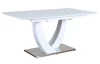 Rozkladací jedálenský stôl Maria 160x90 cm, biely lesk