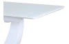 Rozkladací jedálenský stôl Maria 160x90 cm, biely lesk