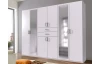 Šatníková skriňa so zrkadlami Düsseldorf, 270 cm, biela