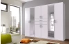 Šatníková skriňa so zrkadlami Düsseldorf, 270 cm, biela