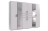 Šatníková skriňa so zrkadlami Düsseldorf, 270 cm, biela